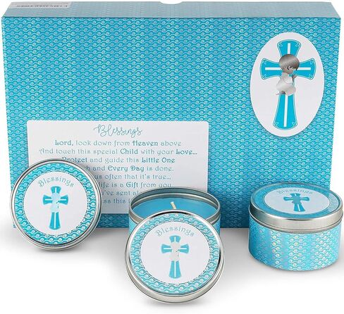 Totally Unique - PREMIUM - Baptism Favor Candles (6-Pack) First Communion | Christening Favors | 1st Communion Favors | Holy Communion Favors | All Christian Celebrations in Saudi Arabia