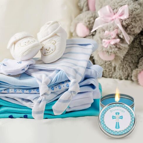 Totally Unique - PREMIUM - Baptism Favor Candles (6-Pack) First Communion | Christening Favors | 1st Communion Favors | Holy Communion Favors | All Christian Celebrations in Saudi Arabia