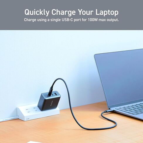 ELECOM 150W USB C Wall Charger Block, 4 Multi Port GaN II Smart PD, Ultra-Fast Charging, Compact Power Adapter for Multiple Devices, Laptops, Tablets, iPhone, iPad, Watch, Speakers, Airpods - Black in Kuwait