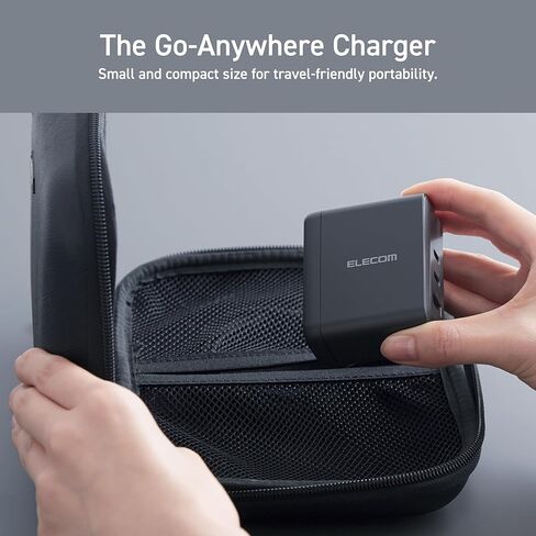 ELECOM 150W USB C Wall Charger Block, 4 Multi Port GaN II Smart PD, Ultra-Fast Charging, Compact Power Adapter for Multiple Devices, Laptops, Tablets, iPhone, iPad, Watch, Speakers, Airpods - Black in Kuwait