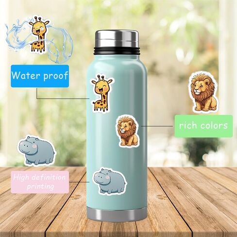 100Pcs Water Bottle Stickers for Kids Teens,Aesthetic Laptop Stickers, Vinyl Waterproof Stickers for Computer,Bumper,Skateboard,Water Bottles,Phone,Cute Stickers Packs in Saudi Arabia