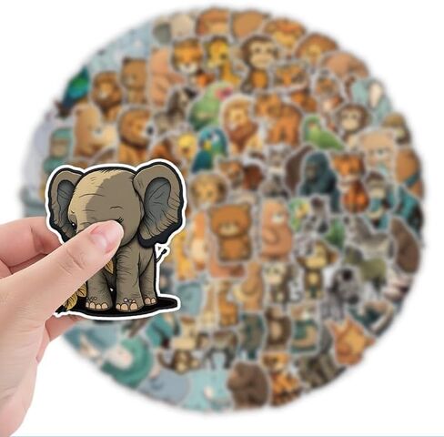 100Pcs Water Bottle Stickers for Kids Teens,Aesthetic Laptop Stickers, Vinyl Waterproof Stickers for Computer,Bumper,Skateboard,Water Bottles,Phone,Cute Stickers Packs in Saudi Arabia
