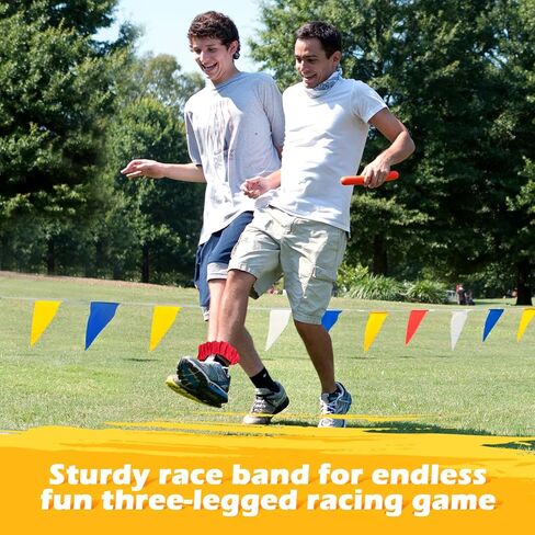 24 قطعة 3 فرق سباق ذات أرجل مع ميداليات جائزة الفائز، حبل ربط مرن ملون لألعاب سباق التتابع، ألعاب رياضية مدرسية، ألعاب الكرنفال في الهواء الطلق، مستلزمات أنشطة فريق الأطفال in Kuwait