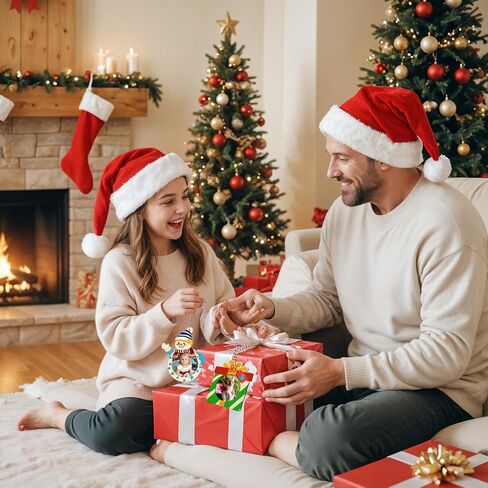 24 قطعة من زينة إطار صور عيد الميلاد من OurWarm، زخارف صور خشبية غير مكتملة للطلاء بالملصقات والأقلام الملونة، مجموعة صنع الحلي الخشبية المخصصة لديكورات المنزل الشجرية in Kuwait