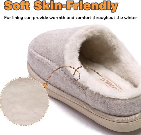 KuaiLu Womens Clog Slippers with Comfy Arch Support Orthotic Plantar Fasciitis Memory Foam Ladies Slippers for Women Winter Warm Slip on Felt Houes Shoes Hard Rubber Sole Pink size 9 in Saudi Arabia