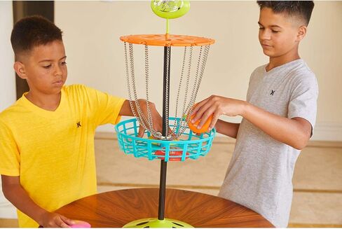 مجموعة لعبة الجولف الفريسبي الصغيرة من وام-أو، هدف جولف الفريسبي بطول 28 بوصة مع 6 أقراص صغيرة، مجموعة ألعاب الجولف المحمولة للمبتدئين في الأماكن الداخلية والخارجية in Kuwait