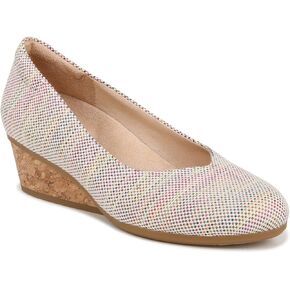 Dr. Scholl's Womens Be Ready Wedge Pumps Multi Woven Fabric 7.5 M