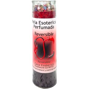 Reversible-Palm Wax Spiritual Intention Spell Candle-[RED/Black] | Vela CASA ESOTERICA PERFUMADA- (Reversible)