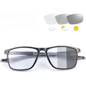 Photochromic Progressive Multifocus Reading Glasses Spring Hinges Transition Sunglasses Anti Blue Light Sun Readers
