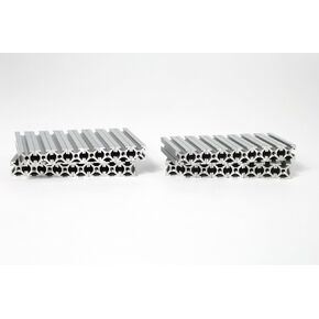 Makerbeam 40x10x10mm Beam Clear anodised (2 Packs of 8), and 60x10x10mm Beam, Clear anodised (2 Packs of 8)