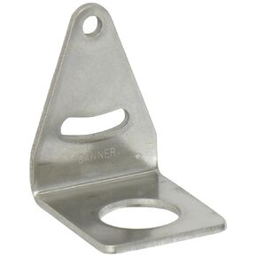 Banner SMB18A EZ Beam Sensor Mounting Brackets, Stainless Steel, 2 Axis, 90 Degrees, 18mm