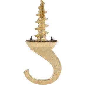 122413 Brass Driller Hook Ceiling Hanger, 1-Pack, Large