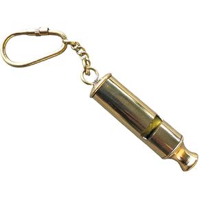 NauticalMart London England Police Bobby Barrel Whistle Scotland Yard Cop Key Ring