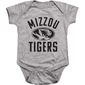 University of Missouri Official One Color Mizzou Tigers Logo Unisex Infant Snap Suit for Baby