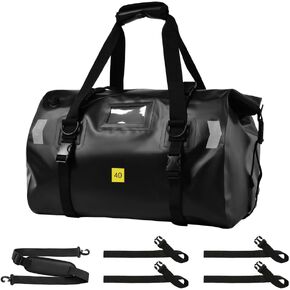 Motorcycle Tail Bag 66L, Motorcycle Dry Bag,Waterproof Duffel Bag Motorcycle Travel Luggage Bag for Touring Adventure for Motorcycle Trip Camping Cycling Motor Accessories