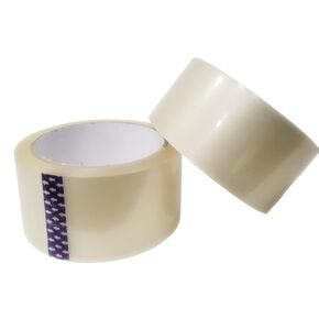 2 Rolls Clear Packing Tape 2 Inch x 55 Yards, Heavy Duty Moving and Packaging Tape for Carton Sealing