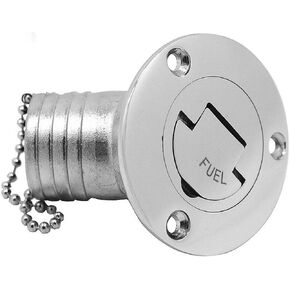 Marine Deck Filler/ Fill Keyless Cap， 316 Stainless Steel Elbow Boat Accessories Yacht Hardware (Type:Water, 38mm/1.5inch)