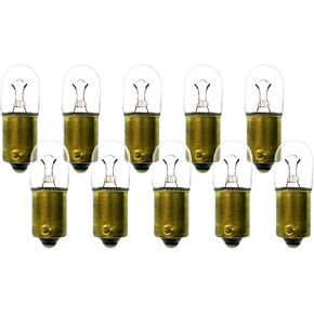 CEC Industries 755 Light Bulb, 6.3V, 0.945W, T-3.25 Shape, BA9s Standard Base (10-Pack)