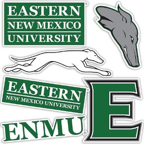 Desert Cactus Eastern New Mexico University Stickers ENMU Greyhounds Vinyl Decals Laptop Water Bottle Car Scrapbook 13.31x10.94 Sheet T2 (Type 2)