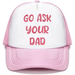 JaGely Funny Trucker Hat for Women Pink Trucker Hat Joke Baseball Cap Classic Adjustable Cap for Women Men Gifts