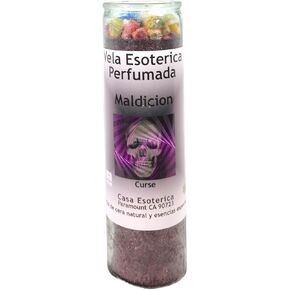 Curse-Palm Wax Spiritual Intention Spell Candle-[Black] | Vela CASA ESOTERICA PERFUMADA- (MALDICION)