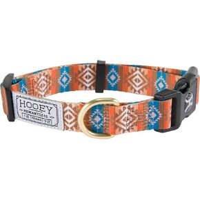 Nomad Dog Collar, Durable Polyester Webbing Collar with Graphic-Inspired Prints, Hooey Rodeo, Small
