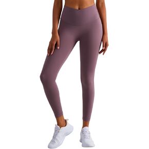 Crossover Leggings, Women's V-Cross Waist Yoga Leggings with High-Waisted Tummy Control Yoga Pants