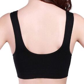 Sports Bra Yoga Fitness Single-Layer Vest No Trace Gathering Comfortable Underwear Bra (Various Styles) (S, Black)