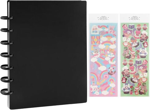 مجلد بطاقات الصور، 20 صفحة داخلية، كتاب حامل بطاقات الصور مقاس 3 بوصة، 80 جيبًا، مناسب للعائلة وحفلات الزفاف وألبوم السفر وبطاقة النجوم (قطعتان من الملصقات المزخرفة) in Kuwait