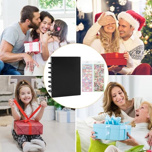 مجلد بطاقات الصور، 20 صفحة داخلية، كتاب حامل بطاقات الصور مقاس 3 بوصة، 80 جيبًا، مناسب للعائلة وحفلات الزفاف وألبوم السفر وبطاقة النجوم (قطعتان من الملصقات المزخرفة) in Kuwait