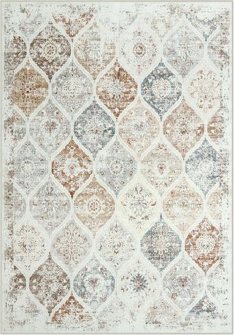 LIVEBOX 2x3 Small Entry Way Rug Non Slip, Washable Moroccan Indoor Door Mats for Entryway, Farmhouse Distressed Accent Area Rug Throw Rug for Entrance Bedroom Kitchen in Saudi Arabia