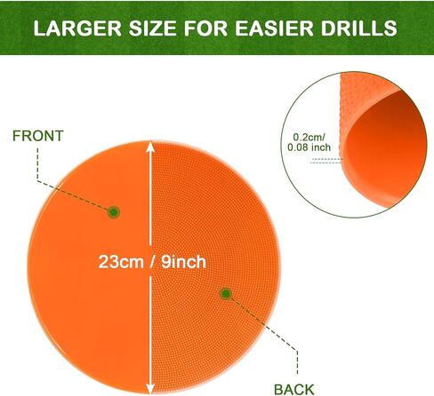 Spot Markers Rubber Floor Dots 9inch Non Slip Agility Dots Flat Cones for Kids Sports Soccer Basketball Training, Gym Training, Preschool Kindergarten Classroom in Saudi Arabia