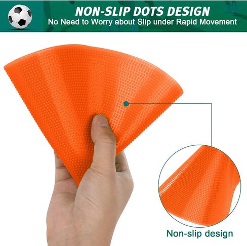 Spot Markers Rubber Floor Dots 9inch Non Slip Agility Dots Flat Cones for Kids Sports Soccer Basketball Training, Gym Training, Preschool Kindergarten Classroom in Saudi Arabia