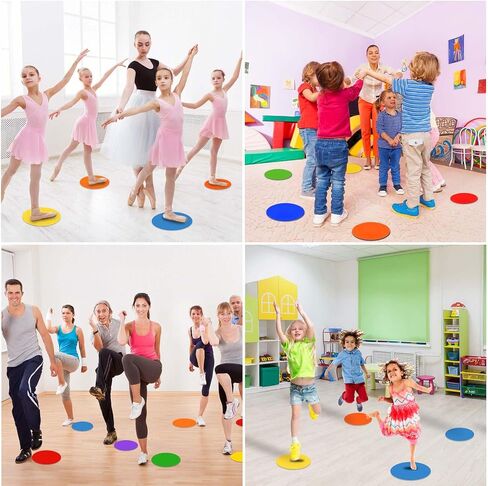 Spot Markers Rubber Floor Dots 9inch Non Slip Agility Dots Flat Cones for Kids Sports Soccer Basketball Training, Gym Training, Preschool Kindergarten Classroom in Saudi Arabia