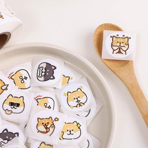 500PCS Animal Stickers 1 Inch Animal Snake Roll Stickers Envelope Stickers Cute Vinyl Waterproof Round Stickers Label Tag Seal Sticker for for Kids Teens Birthday Party Decor Supply Reward in Saudi Arabia