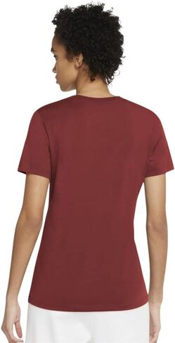 Nike Sportswear Women's Graphic Short Sleeve Shirt (Small, Team Crimson/Black/White) in Saudi Arabia