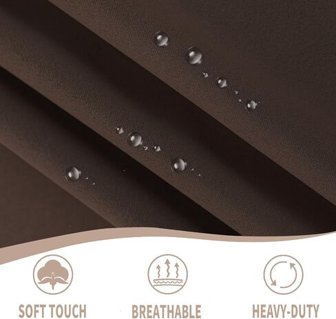 Vatge Narrow Window Curtains Privacy Door Curtain for Doorways SideLight Door Window Curtains, 1 Panel, W12 x L72, Brown in Kuwait