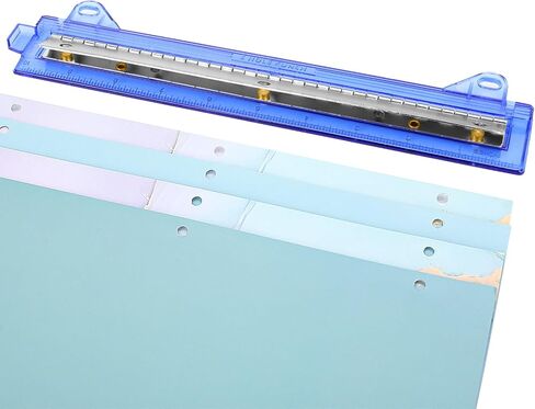 3 Hole Punch, Portable 3 Hole Puncher for Binder, Three Hole Punchers with 10 Inches Ruler, 3 Ring Hole Punches, 5 Sheets Capacity, for School, Office in Saudi Arabia