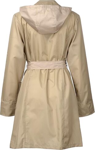 معطف المطر النسائي من QZUnique، معطف واق من المطر خفيف الوزن بغطاء للرأس، سترة واقية خارجية قابلة للتنفس، سترات مطر مقاومة للماء in Kuwait