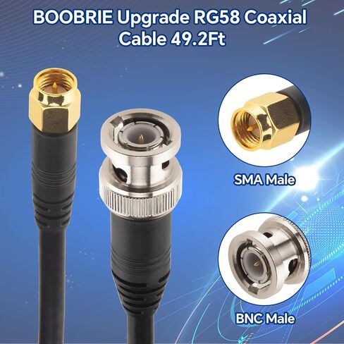 Boobrie BNC Female to SMA Female Coax Connector BNC to SMA Female Adapter BNC Female Connector SMA Female Connector for SDR Ham Radio Baofeng UV 5R UV82 V-5r5 Two Way Handheld Radio Pack of 2 in Saudi Arabia