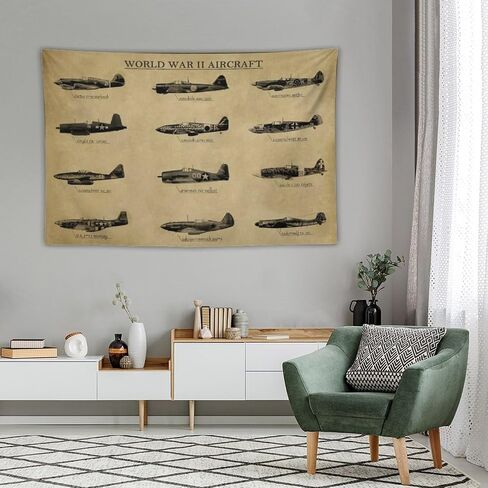 نسيج Charcasus Vintage WWII Tank Tapestry - Retro 40x60 بوصة الجدار شنقا ملصق ديكور لغرفة المعيشة وغرفة النوم - هدية عظيمة لهواة التاريخ والمتحمسين العسكريين - تذكارات الحرب العالمية الثانية in Saudi Arabia