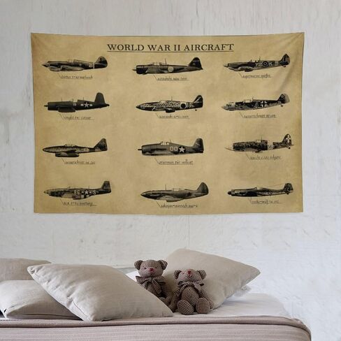 نسيج Charcasus Vintage WWII Tank Tapestry - Retro 40x60 بوصة الجدار شنقا ملصق ديكور لغرفة المعيشة وغرفة النوم - هدية عظيمة لهواة التاريخ والمتحمسين العسكريين - تذكارات الحرب العالمية الثانية in Saudi Arabia