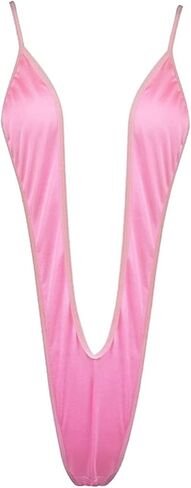 Women’s One-Piece Sling Shot Swimsuit Micro Bikini Underwear Thong Swimwear Bodysuit V Halter Leotard Bathing Suit in Saudi Arabia