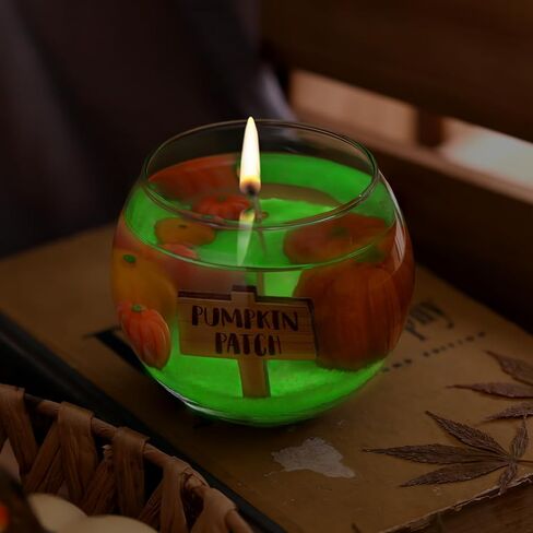 خريف اليقطين التصحيح المشهد وعاء شمعة الخريف الجدول المركزية الخريف المعطرة عطلة الديكور عيد الهالوين هدية عيد الشكر لها مجموعة من 1 in Kuwait