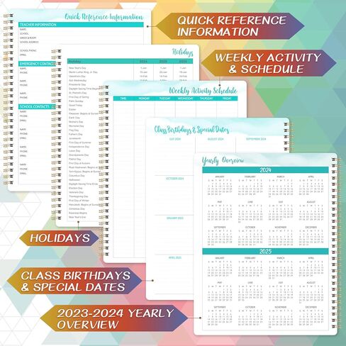 Teacher Planner 2024-2025 - 2024-2025 Planner, July 2024-June 2025, 9.7''x7.6'', Lesson Planner 2024-2025 Academic Year with Inspirational Quotes in Saudi Arabia