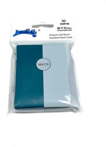 Petrol Blue Matte Card Sleeves for MTG, 600 Pieces Perfect Fit Standard Card Sleeves for Trading Card Sports Cards Baseball Cards TCG Magic, Card Protector for Mini Photo, Sturdy and Nice Shuffling in Kuwait