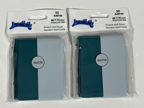 Petrol Blue Matte Card Sleeves for MTG, 600 Pieces Perfect Fit Standard Card Sleeves for Trading Card Sports Cards Baseball Cards TCG Magic, Card Protector for Mini Photo, Sturdy and Nice Shuffling in Kuwait