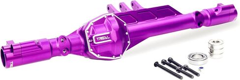 Treal Aluminum 7075 Rear Axle Housing CNC Machined for Axial RBX10 Ryft(Black) in Saudi Arabia