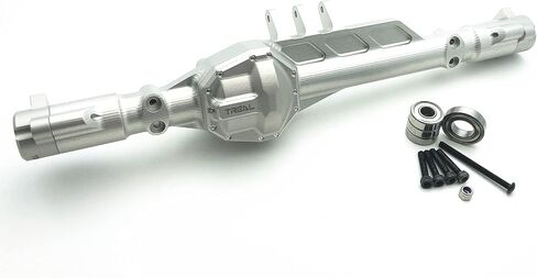 Treal Aluminum 7075 Rear Axle Housing CNC Machined for Axial RBX10 Ryft(Black) in Saudi Arabia