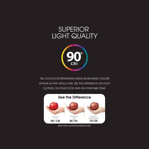 Feit Electric A19 LED Light Bulb, 60W Equivalent, Dimmable, Color Selectable 6-Way, E26 Medium Base, 90 CRI, 800 Lumens, 22-Year Lifetime, OM60DM/6WYCA/2, 2-Pack in Saudi Arabia